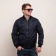 Мужская куртка весенняя большого размера UF-Fashion Бомбер – DTM 54 темно-синий - изображение 1