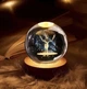 Декоративний 3D-нічник кришталева куля Чарівний Олень - зображення 2
