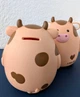 Копилка Kite Cow пластиковая 15х13х13 Коричневая - изображение 2