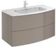 Тумба подвесная ROYO Wave 80 126476 c умывальником Trend 123067 - изображение 1