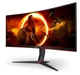 Монітор 34" AOC CU34G2XP/BK Black Red (6967059) - изображение 6