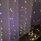 Гирлянда штора "Роса" 2x2м, 160 LED, от USB, 8 режимов, 8 нитей, Мультиколор - изображение 4