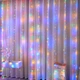 Гирлянда штора "Роса" 2x2м, 160 LED, от USB, 8 режимов, 8 нитей, Мультиколор - изображение 8