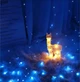 Гирлянда штора "Роса" 2x2м, 160 LED, от USB, 8 режимов, 8 нитей, Сине-белый - изображение 3