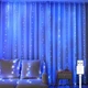 Гирлянда штора "Роса", 3x3м, 300 LED, от USB, 8 режимов + статический, IP44, Сине-белый - изображение 1