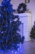 Гірлянда роса Кінський хвіст, 10 ниток по 2м, 200 LED, від USB, 8 режимів, Синьо-білий - зображення 3