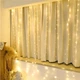Гирлянда штора "Роса", 3x2м, 400 LED, от USB, 8 режимов + статический, IP44, Теплый белый - изображение 4