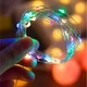 Гирлянда нить "Роса" на батарейках, 5м, 50 LED, статический режим, IP44, Мультиколор - изображение 3