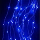 Гірлянда роса Кінський хвіст, 10 ниток по 2м, 200 LED, від мережі 220В, Синій - зображення 7