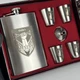 Набор подарочный фляга с рюмками VexShop ПВО 9oz подарок мужчине, 4 рюмки и фляга (61006-3) - изображение 1