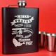 Набір подарунковий фляга з чарками VexShop 7oz подарунок чоловікові, 4 чарки та фляга (61145-18) - зображення 1