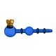 Стеклянная Трубка "Oil pipe Bamboo Blue" - изображение 3