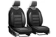 Авточехлы накидки для RENAULT SANDERO STEPWAY 2007-2012 Pok-ter GT на передние сиденья Черный - изображение 1