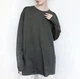 Лонгслив оверсайз из хлопка XXL (50-52) Графитовый - изображение 1