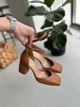 Босоніжки жіночі ShoesBand Карамельна натуральна шкіра із закритими п'ятою та носком 40 (27,3 см) (S95101) - зображення 8