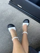Босоножки женские ShoesBand Молочные с черным носком натуральная кожа 38 (24,5 см) (S99001) - изображение 8