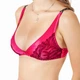 Бюстгальтер женский мягкая чашка из микрофиры с кружевом Felisiya Lingerie Малиновый 2008-1820ф170 L - изображение 1