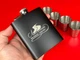 Набор подарочный фляга с рюмками VexShop 7oz подарок мужчине, 4 рюмки и фляга (61145-24) - изображение 2