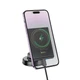 Тримач HOCO Precious magnetic wireless fast charging car holder HW20 (center console) чорний - зображення 2