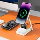 Зарядка Qi Hoco Consuelo folding 3-in-1 wireless fast charger CQ10 |15W| Black - зображення 7