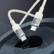 Кабель HOCO Spirit Type-C to Type-C transparent charging data cable U129 |60W/3A, 1.2M| black - изображение 7