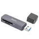 Перехідник HOCO Spirit 2-in-1 USB 2.0 Card reader HB45 |480Mbps, 2TB Max| сірий - зображення 1