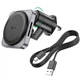 Держатель HOCO Speed magnetic wireless fast charging Car holder HW15 (air outlet) |15W, 4.5-7"| черный - изображение 2