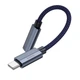 Переходник HOCO Type-C male to iP female charging and data adapter cable UA29A |3A, 0,15m| черный - изображение 5