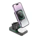 Зарядка Qi Hoco Consuelo folding 3-in-1 wireless fast charger CQ10 |15W| черная - изображение 1
