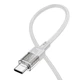 Кабель HOCO Spirit Type-C to Type-C transparent charging data cable U129 |60W/3A, 1.2M| black - изображение 8