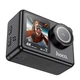 Спортивная камера с цветным двойным экраном HOCO dual color screen sports camera DV101 |4k, 120fps, wifi| черная - изображение 3