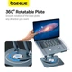 Подставка для ноутбука Baseus UltraStable Pro Series Rotatable and Foldable Laptop Stand (3hinge) серая - изображение 11