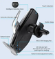 Універсальний тримач для телефона з бездротовою зарядкою Smart Sensor Holder S7 - зображення 1