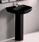 Комплект умывальник с ножкой RAK Ceramics Cynthia Wash Basin (57 см) Черный - изображение 1