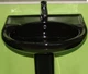 Комплект умывальник с ножкой RAK Ceramics Cynthia Wash Basin (57 см) Черный - изображение 2