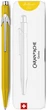 Ручка шариковая Caran d'Ache 849 Colormat-X Синяя 1 мм Желтый корпус в подарочном футляре (7630002352000) - изображение 2