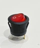 Кнопка круглая с подсветкой 6А,250V 3 контакта ON-OFF 60-66-22 - изображение 1