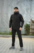 Мужской костюм утепленный куртка и штаны с шевроном Reef Softshell Intruder 0193 3XL Черный ( IN - 0193/01 F ) - изображение 1