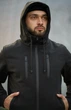 Мужской костюм утепленный куртка и штаны с шевроном Reef Softshell Intruder 0193 3XL Черный ( IN - 0193/01 F ) - изображение 8
