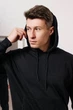 Мужской спортивный костюм c худи демисезонный DOPE 0010 XL Черный (DP-0010/01 E ) - изображение 6