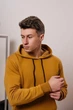 Чоловічий спортивний костюм з худий демісезонний DOPE 0010 L Гірчичний (DP-0010/03 D ) - зображення 3