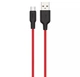 Кабель USB Hoco X21 Plus Silicone Micro 2m (black/red) - изображение 2