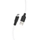 Кабель USB Hoco X21 Plus Silicone Micro 2m (black/white) - зображення 1