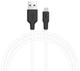 Кабель USB Hoco X21 Plus Silicone Micro 2m (black/white) - зображення 2