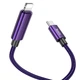 Дата кабель HOCO U125 Benefit 27W Type-C to Lightning (1.2m) (Purple) (192207) - зображення 3