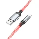 Дата кабель Hoco U112 Shine USB to Lightning 2.4A (1m) Gray - изображение 2