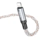 Дата кабель Hoco U112 Shine USB to Lightning 2.4A (1m) Gray - изображение 6
