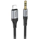 Аудио кабель Aux Hoco UPA26 Fresh Lightning to 3.5mm (1m) Black - изображение 1