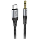 Аудио кабель Aux Hoco UPA26 Fresh Type-C to 3.5mm (1m) Black - изображение 1