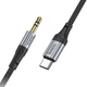 Аудио кабель Aux Hoco UPA26 Fresh Type-C to 3.5mm (1m) Black - изображение 2